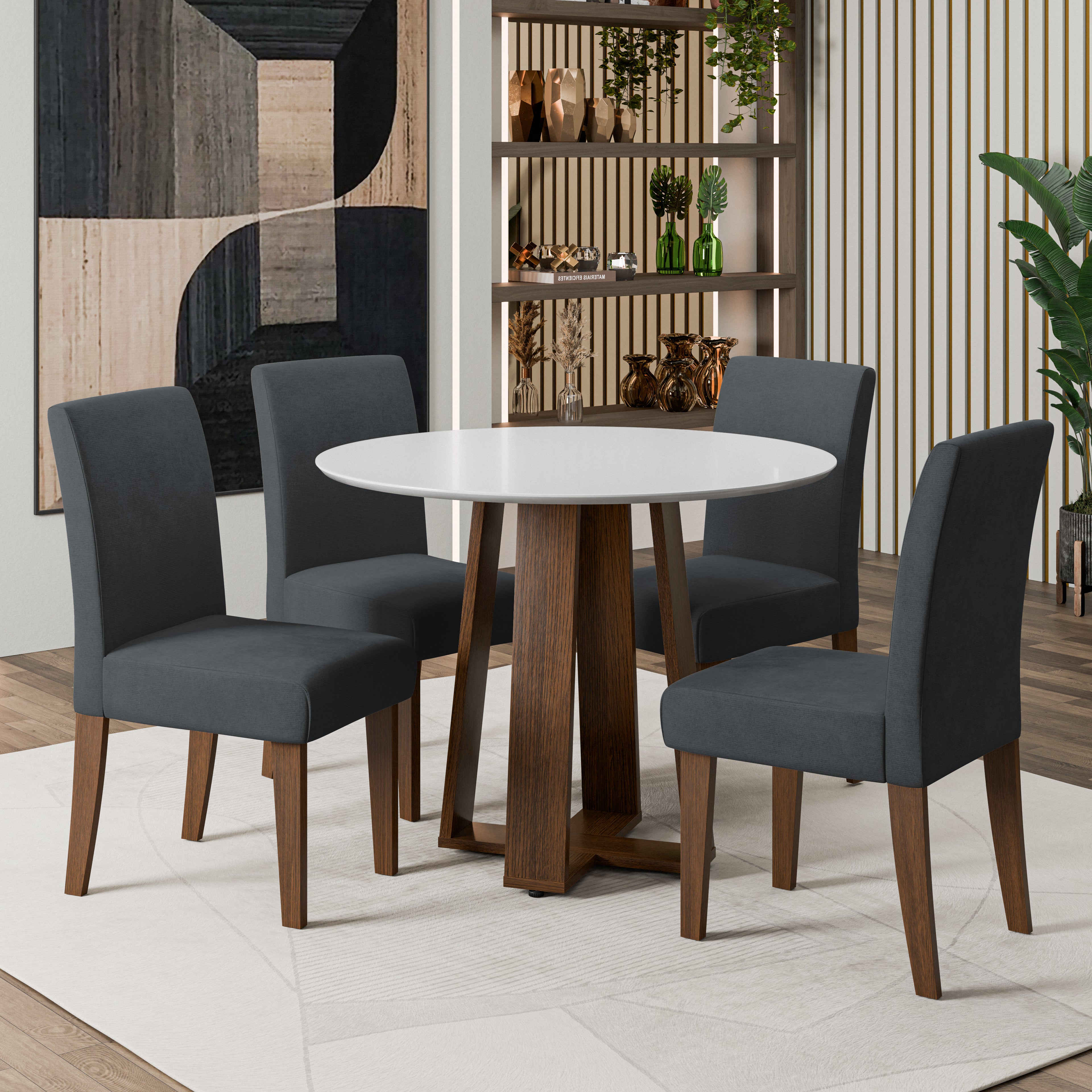 Juego de comedor athenas 103 redonda