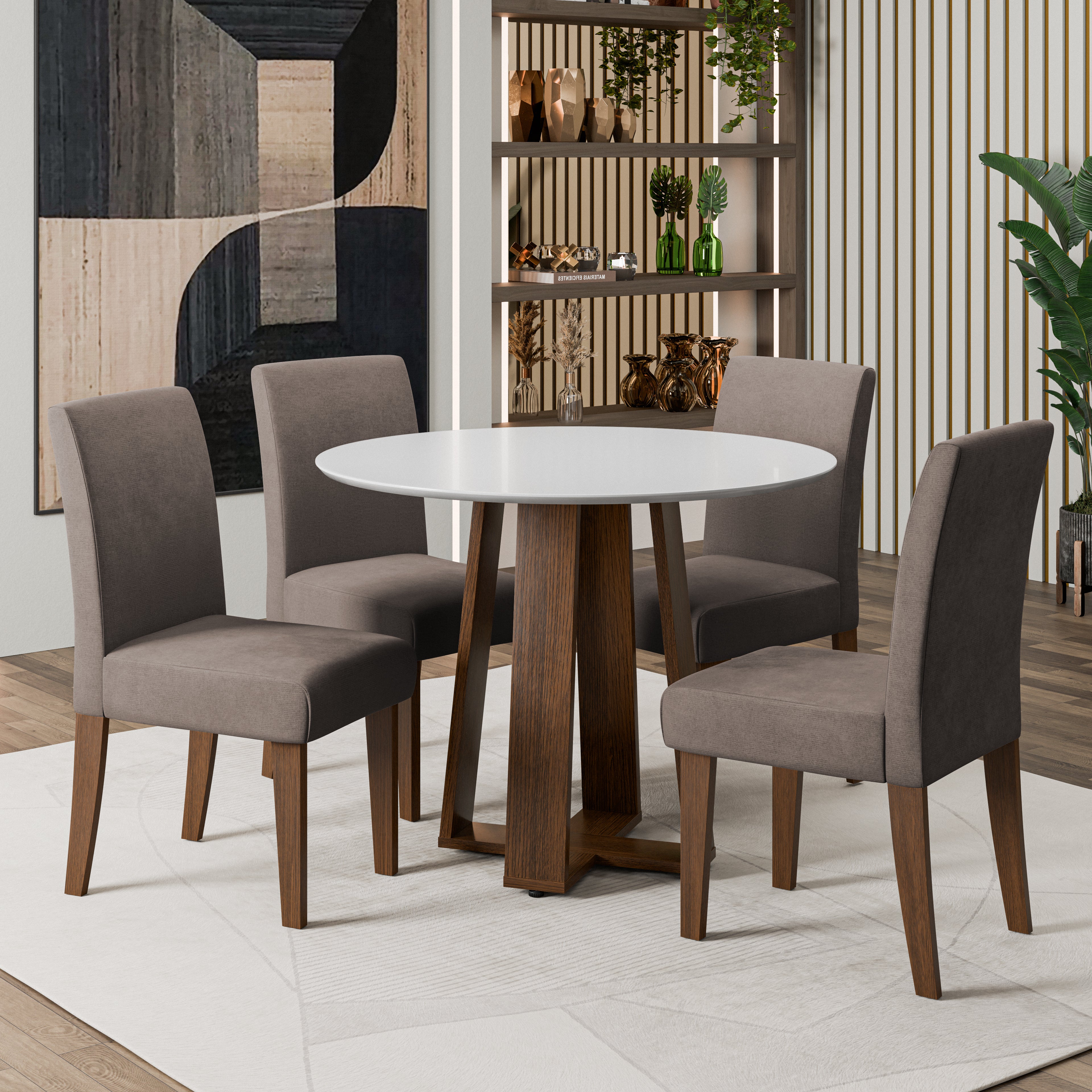 Juego de comedor athenas 103 redonda