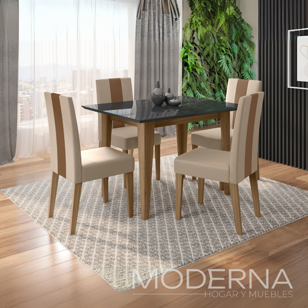 Juego de comedor kate - 4 sillas