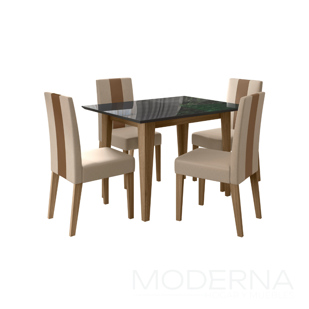 Juego de comedor kate - 4 sillas