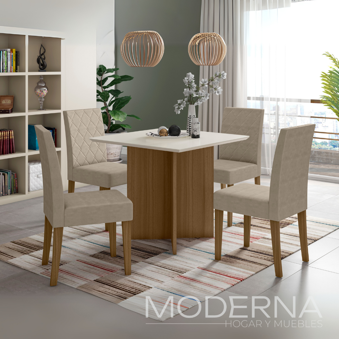 Juego de comedor Helo - 4 sillas