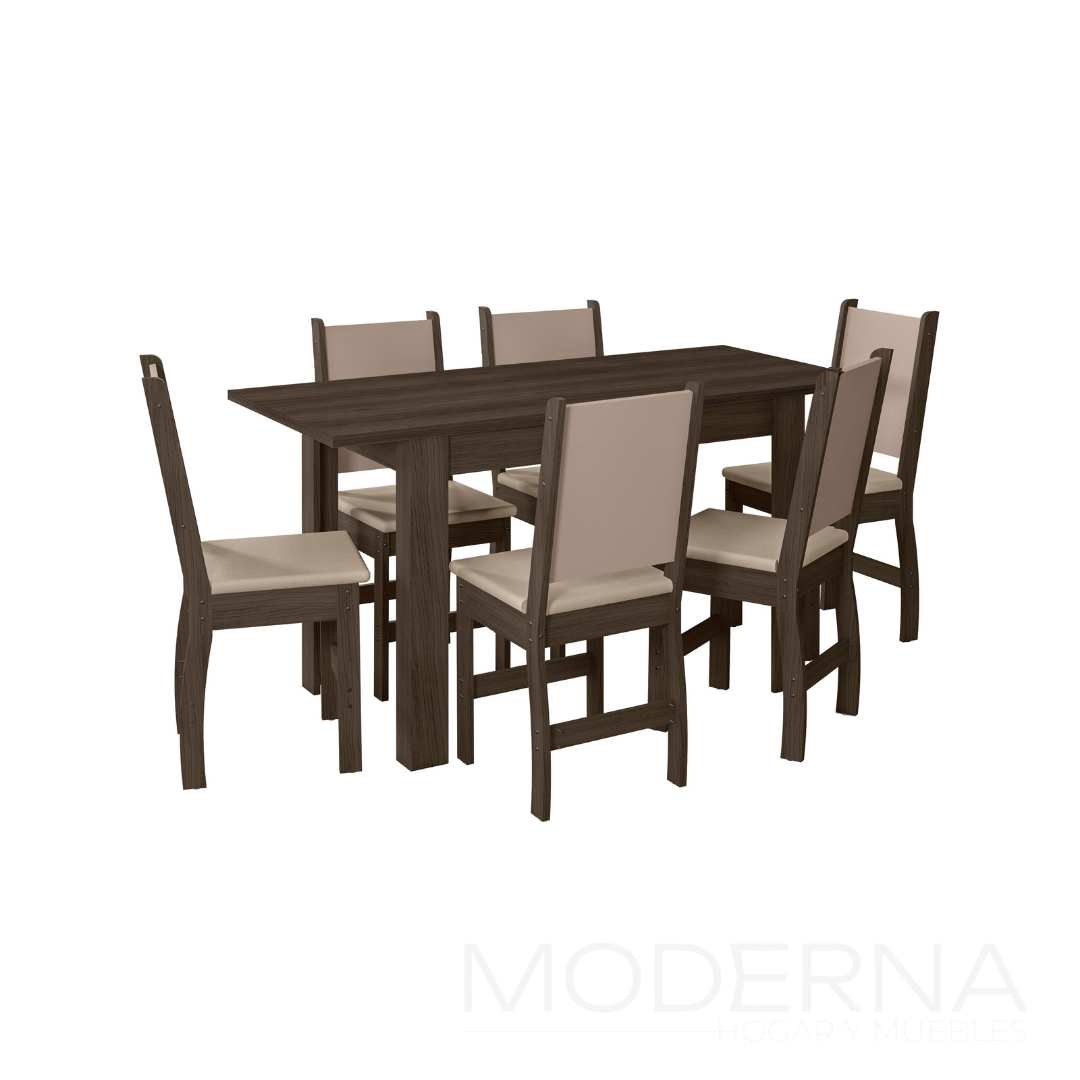 Juego de comedor bellagio - 6 sillas