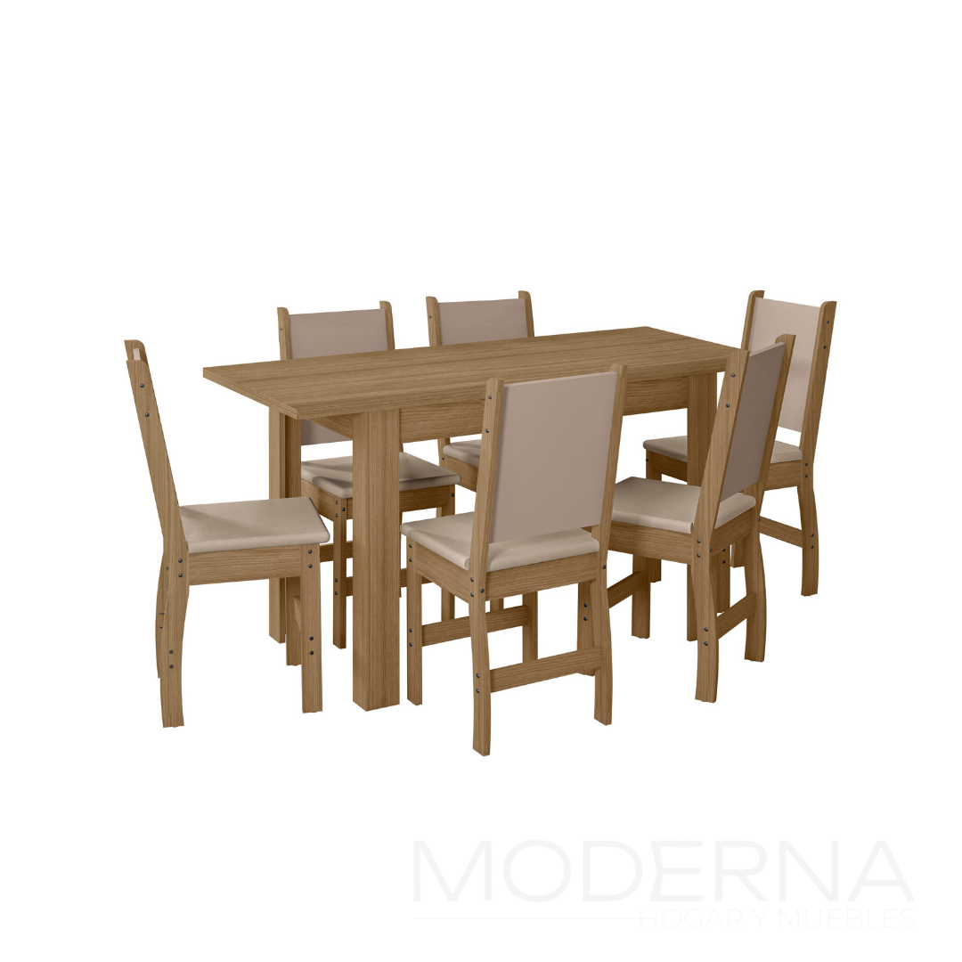 Juego de comedor bellagio - 6 sillas