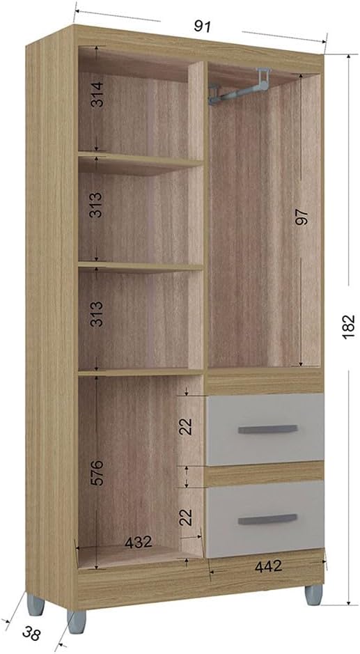 Ropero Capri - 4 puertas