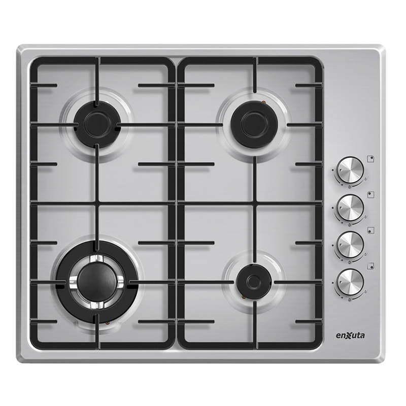 Anafe de empotrar 4 hornallas inox- Enxuta