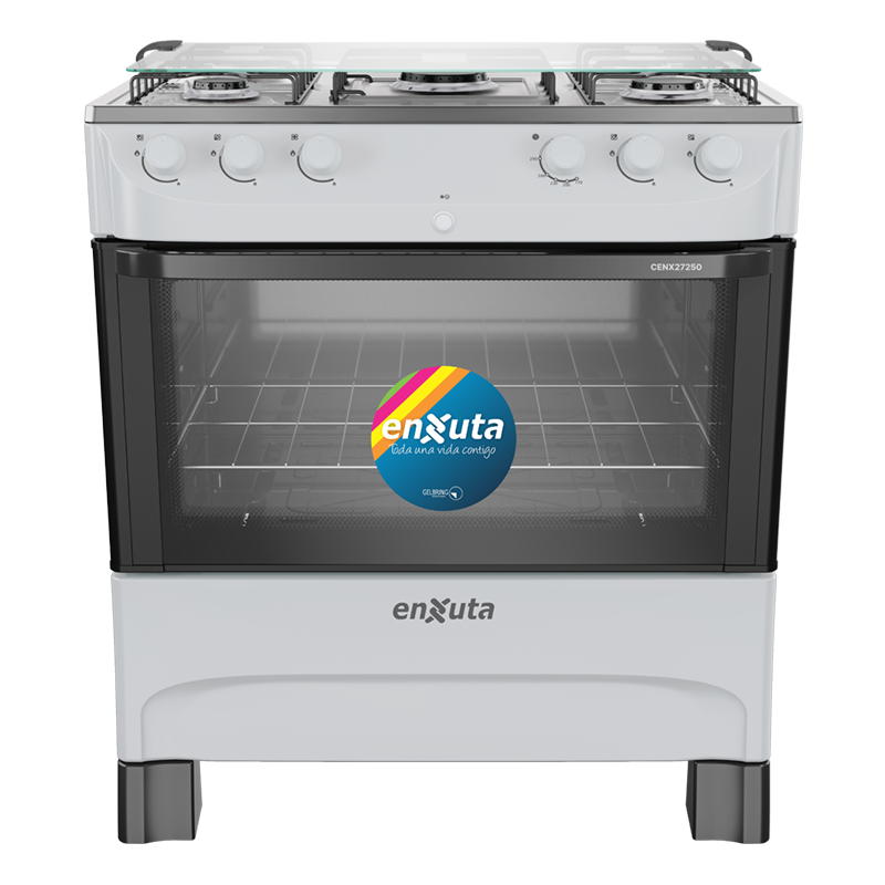 Cocina blanca multigas 5 hornallas Enxuta