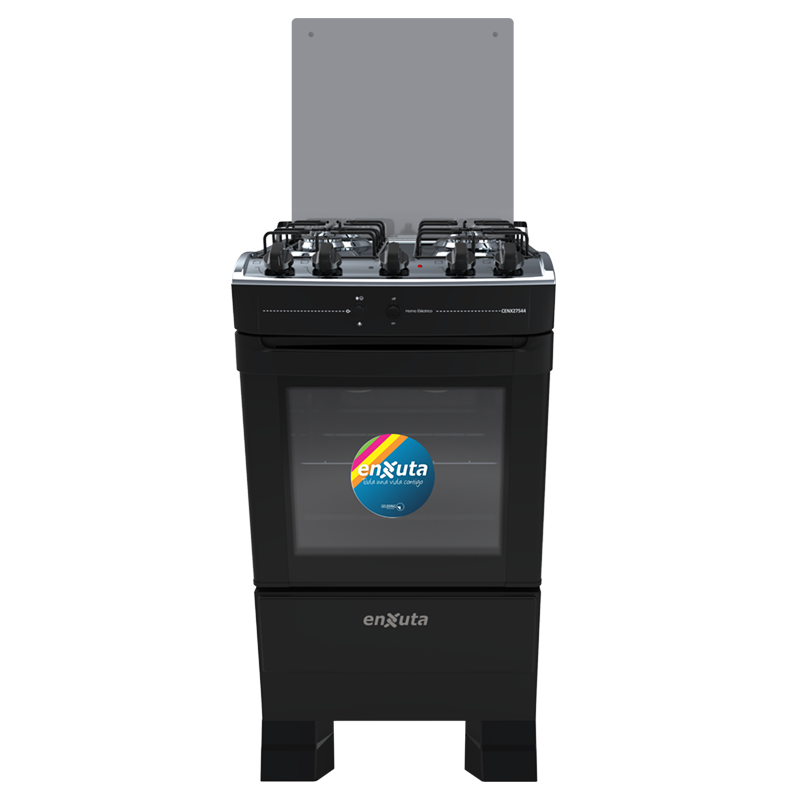 Cocina negra multigas con grill Enxuta