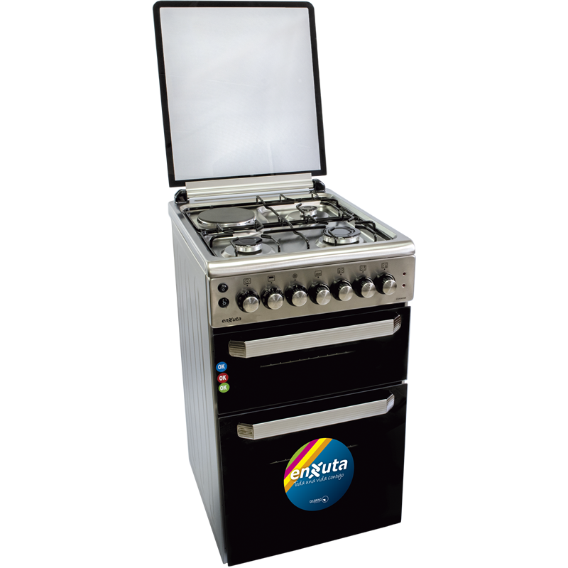 Cocina inox doble horno Enxuta