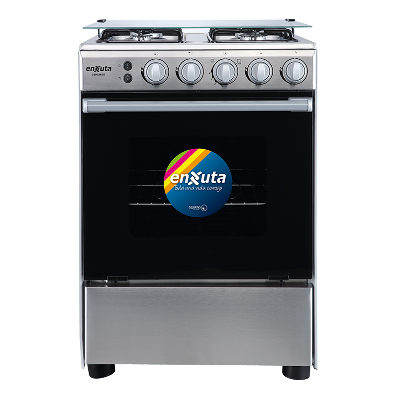 Cocina Inox multigas con termocupla y grill Enxuta