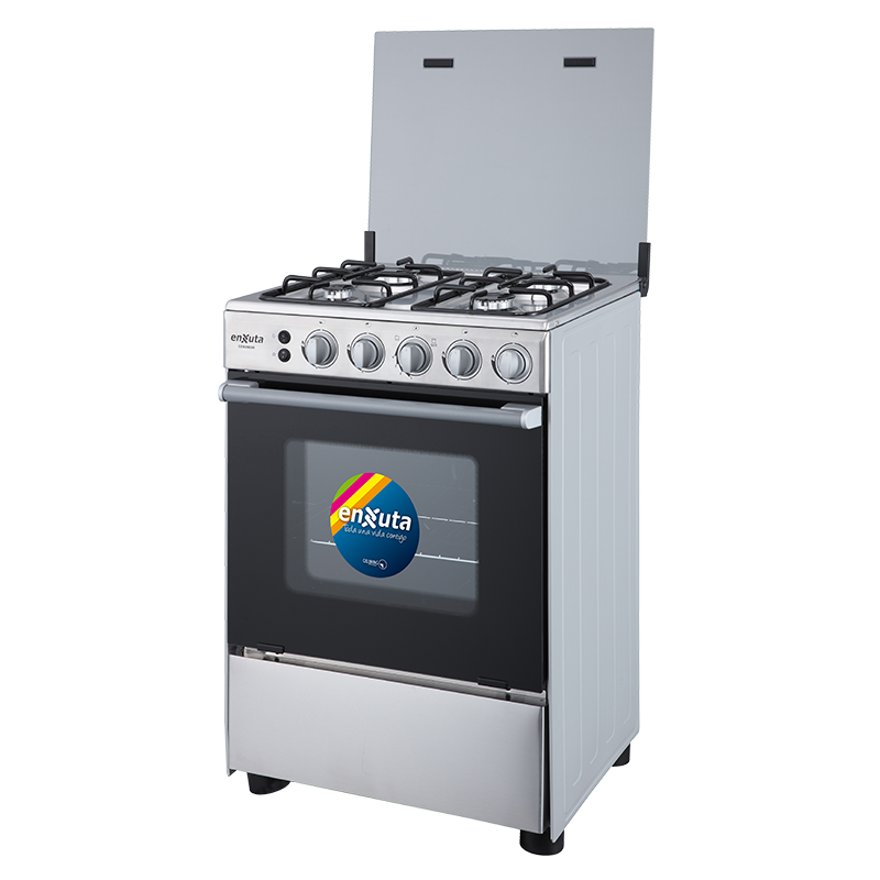 Cocina Inox multigas con termocupla y grill Enxuta