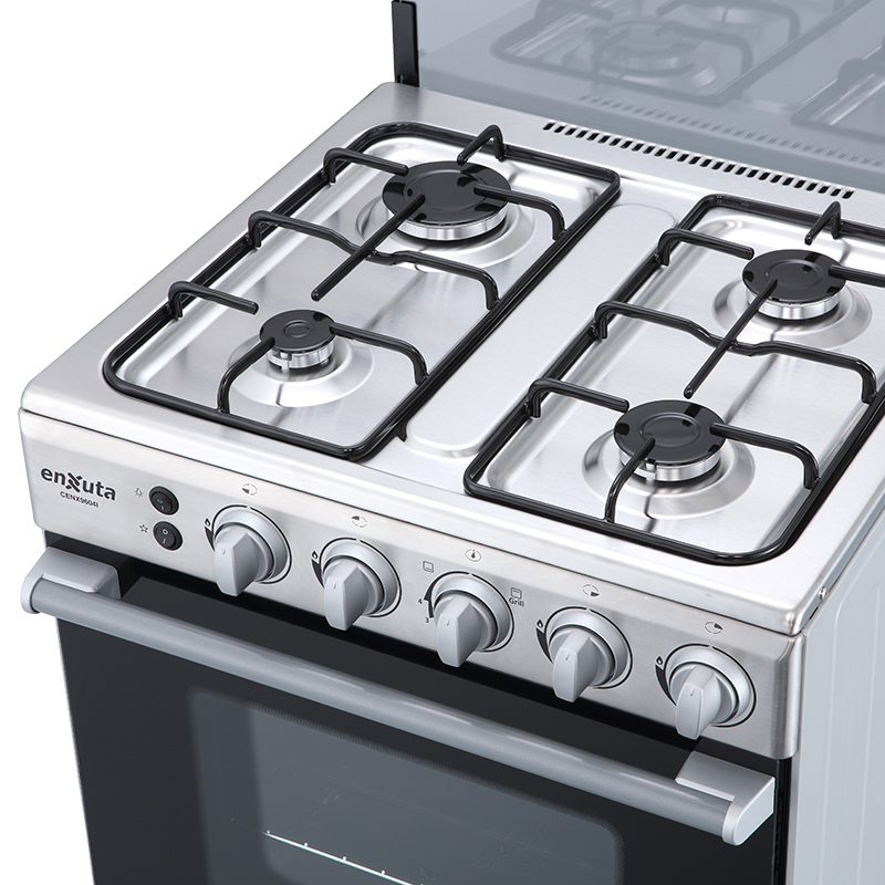 Cocina Inox multigas con termocupla y grill Enxuta