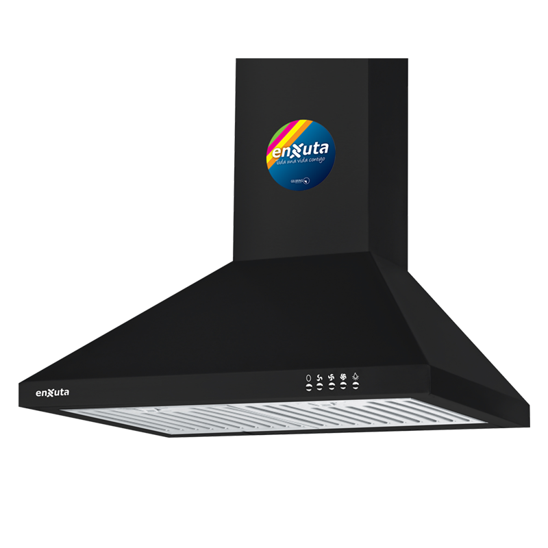 Campana 60Cm Negro- Enxuta