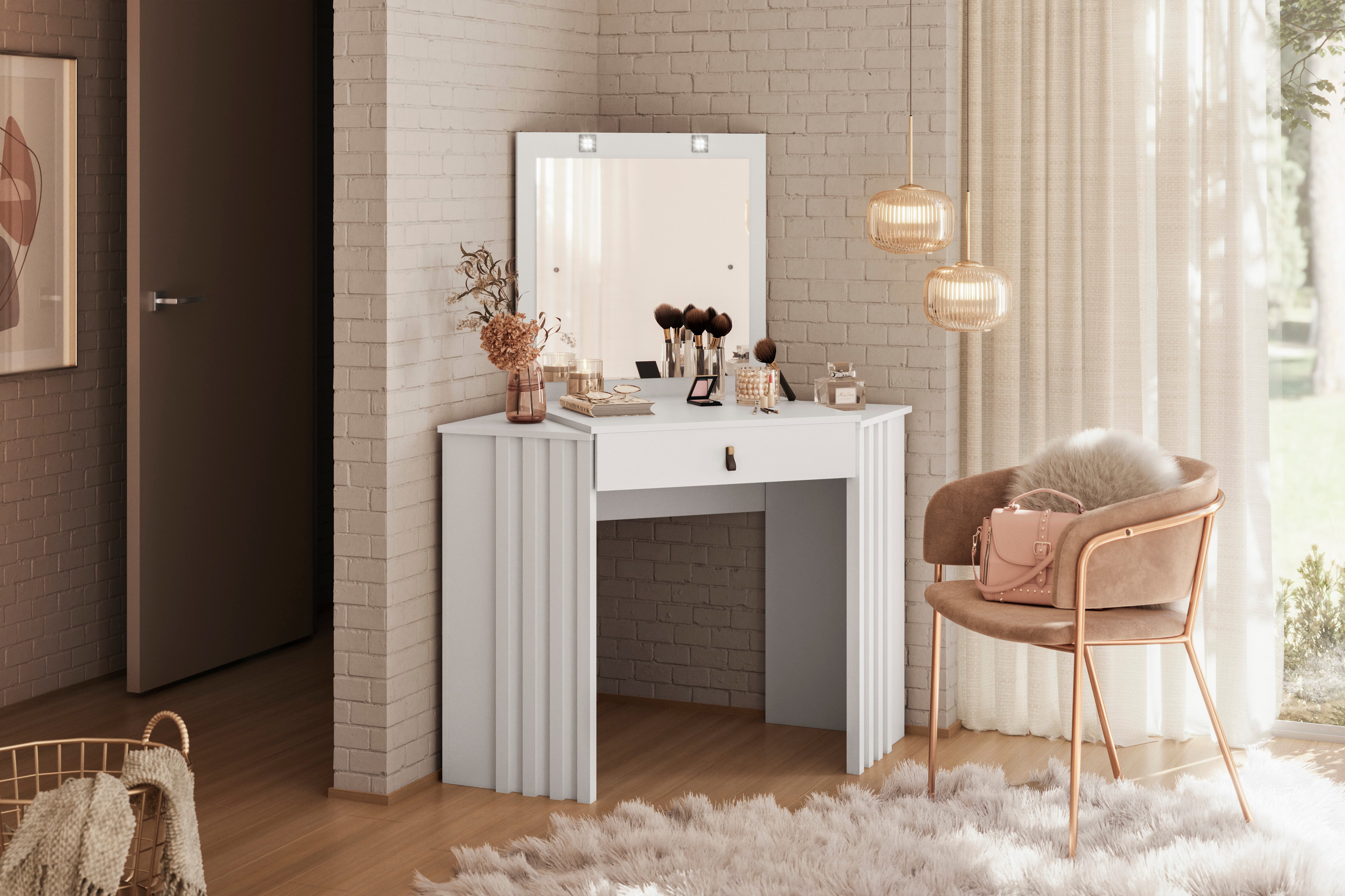 Tocador esquinero Glitter