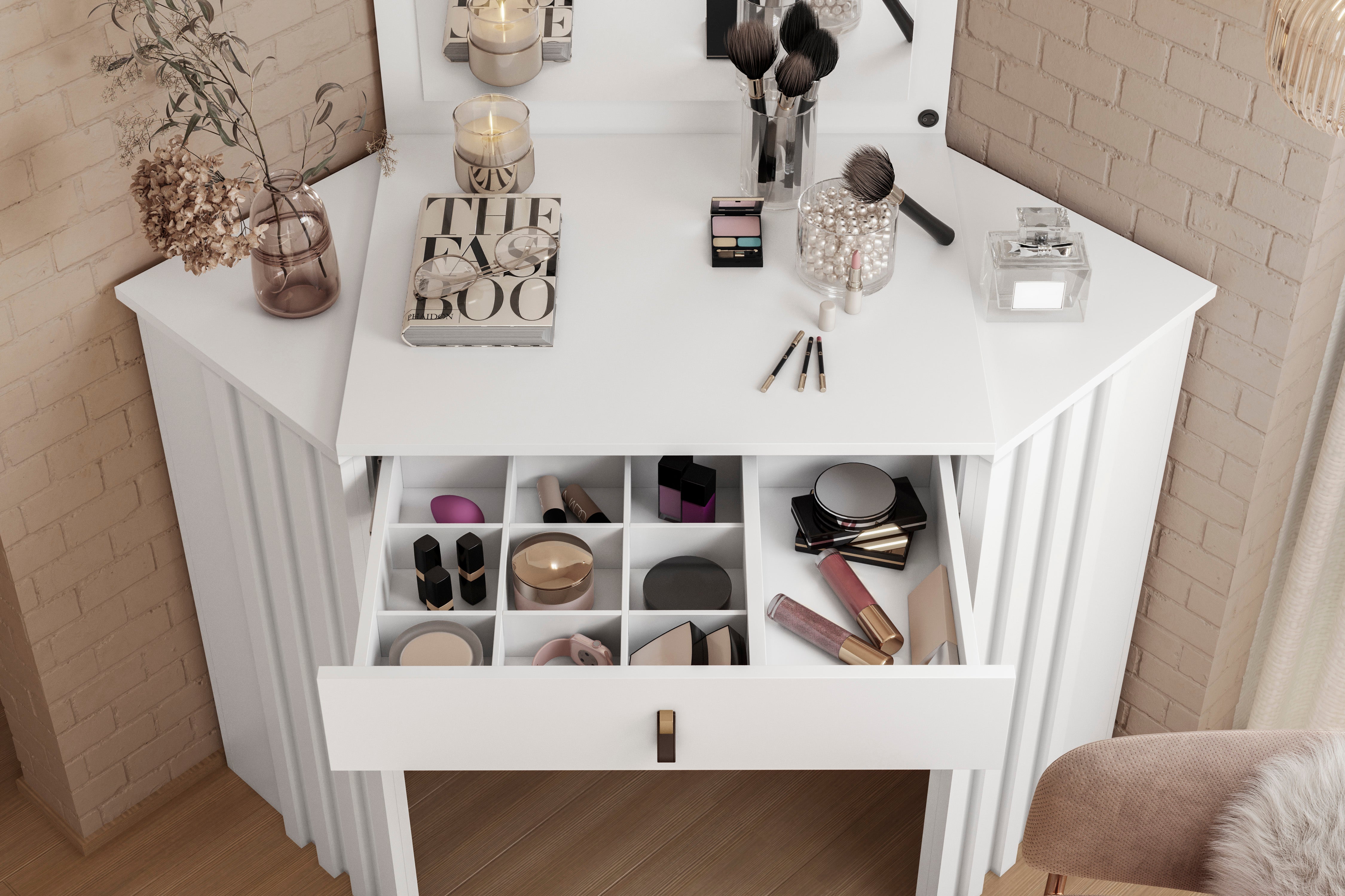 Tocador esquinero Glitter