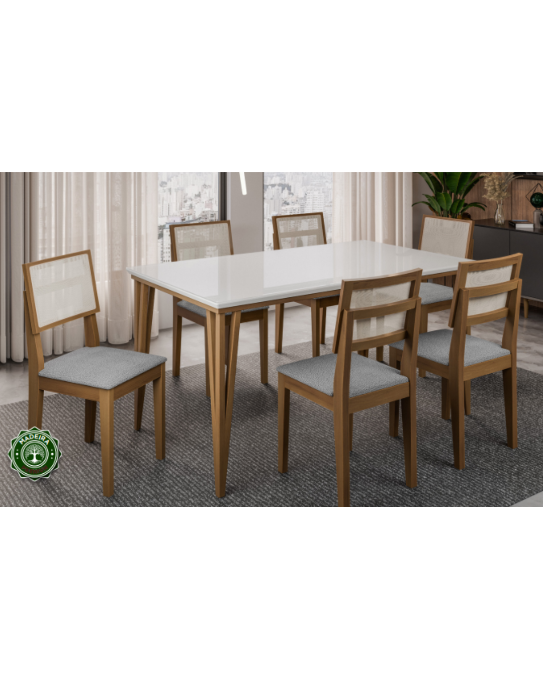 Juego de comedor Safari 4 sillas