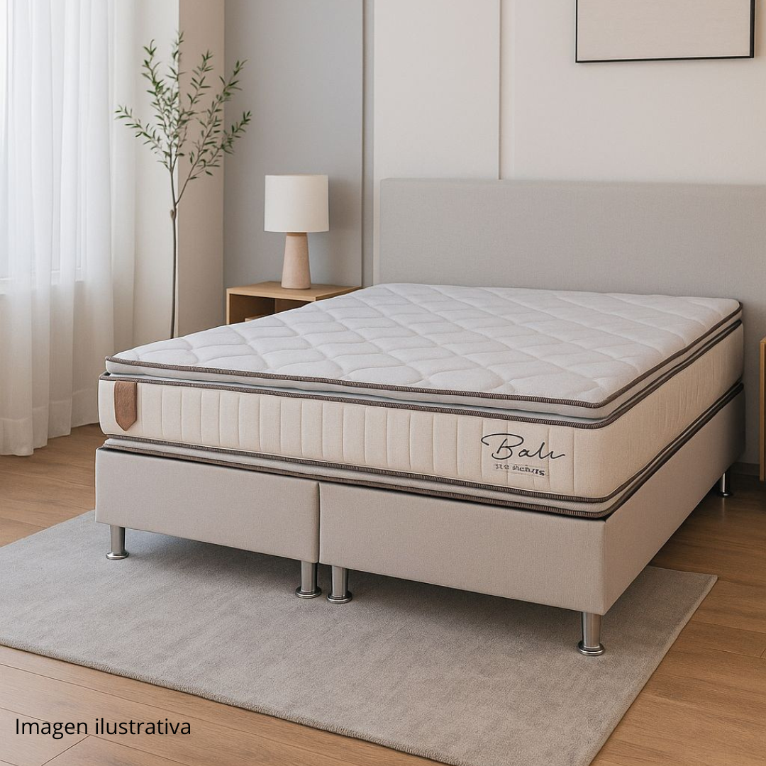Sommier bali pillow top - 2 plazas
