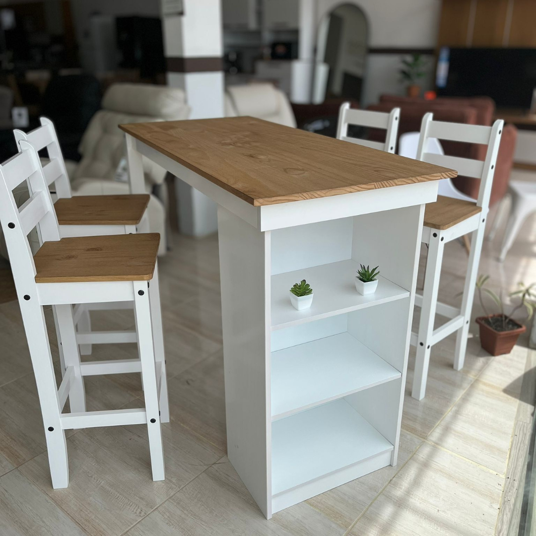 Desayunador con 4 banquetes