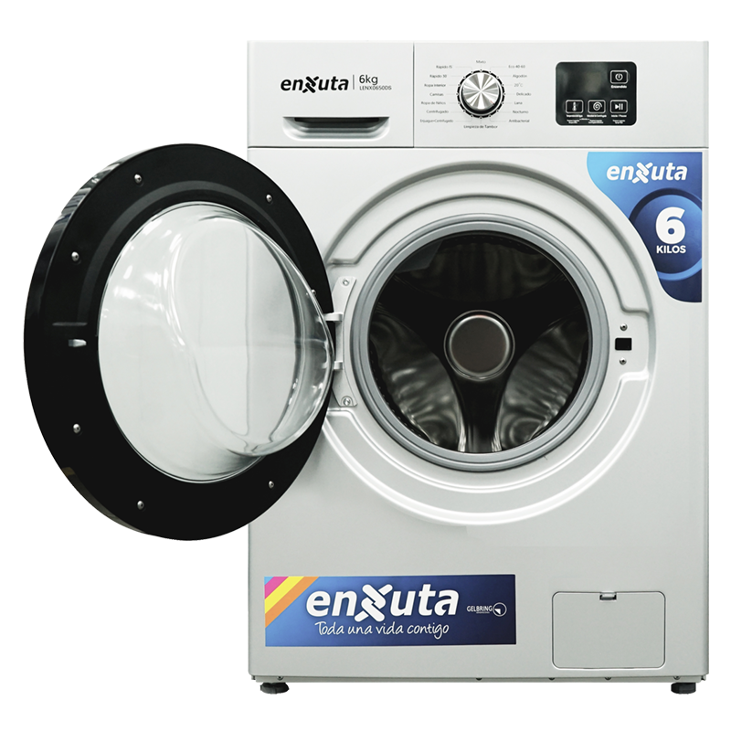Lavarropas carga frontal 6Kg Enxuta