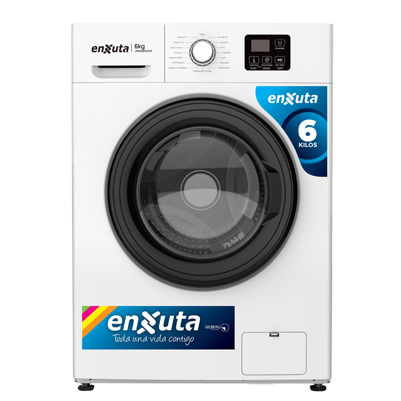 Lavarropas carga frontal 6Kg Enxuta