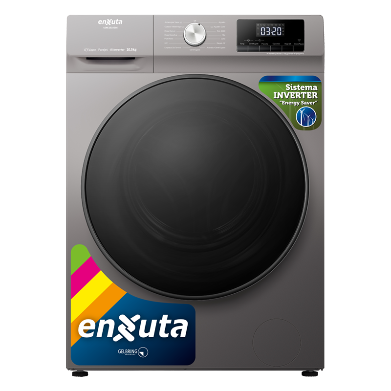 Lavarropas carga frontal 10.5 Kg Enxuta