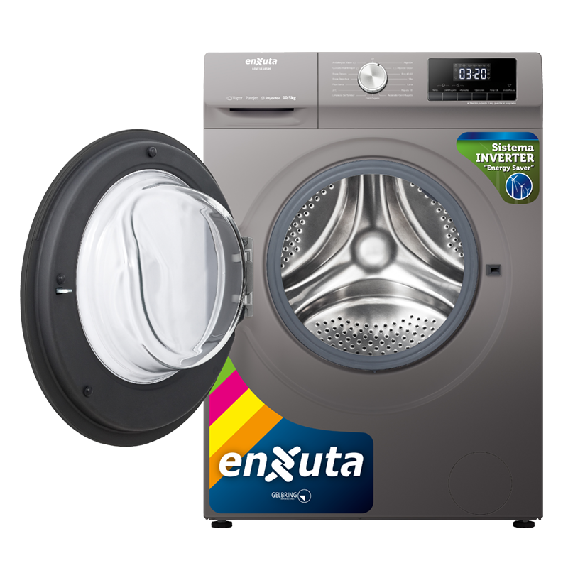 Lavarropas carga frontal 10.5 Kg Enxuta