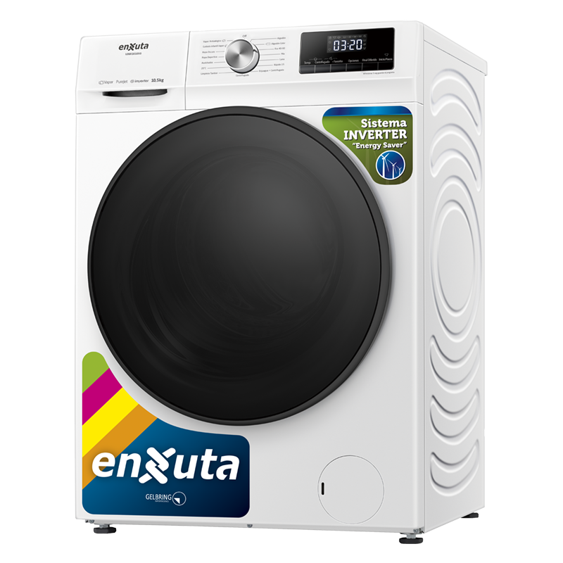 Lavarropas carga frontal 10.5Kg Enxuta