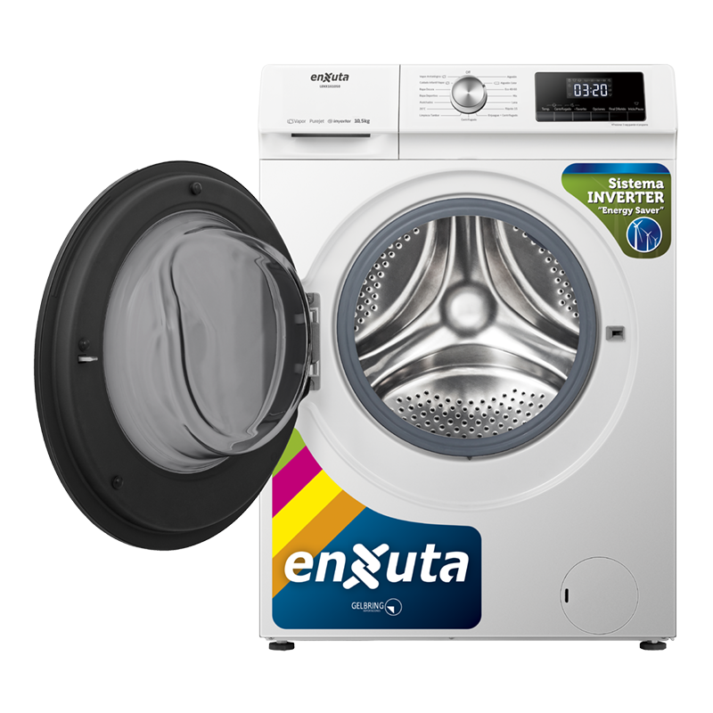 Lavarropas carga frontal 10.5Kg Enxuta