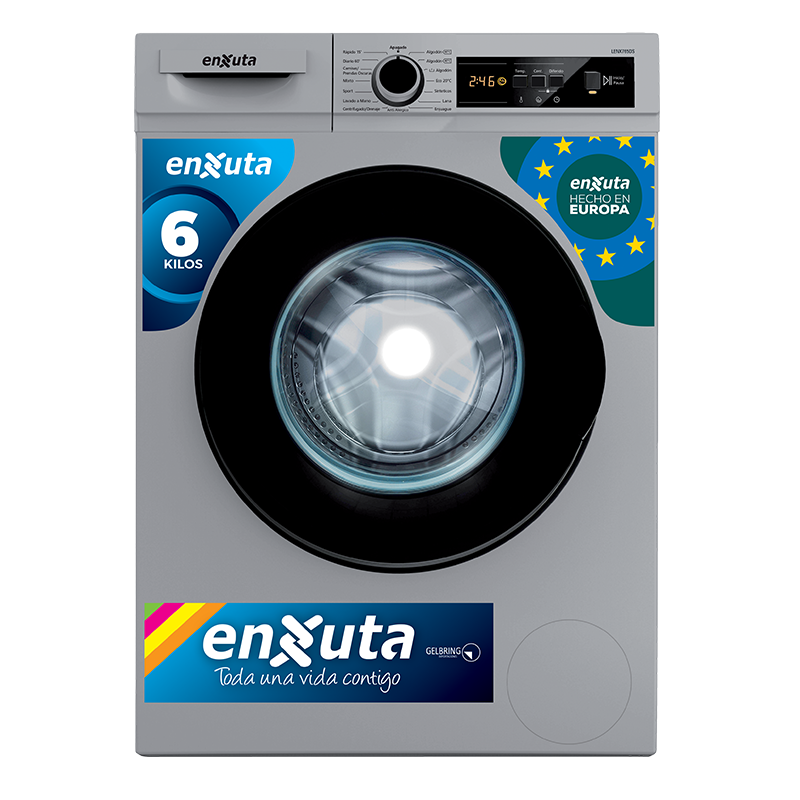 Lavarropas carga frontal 6Kg Enxuta