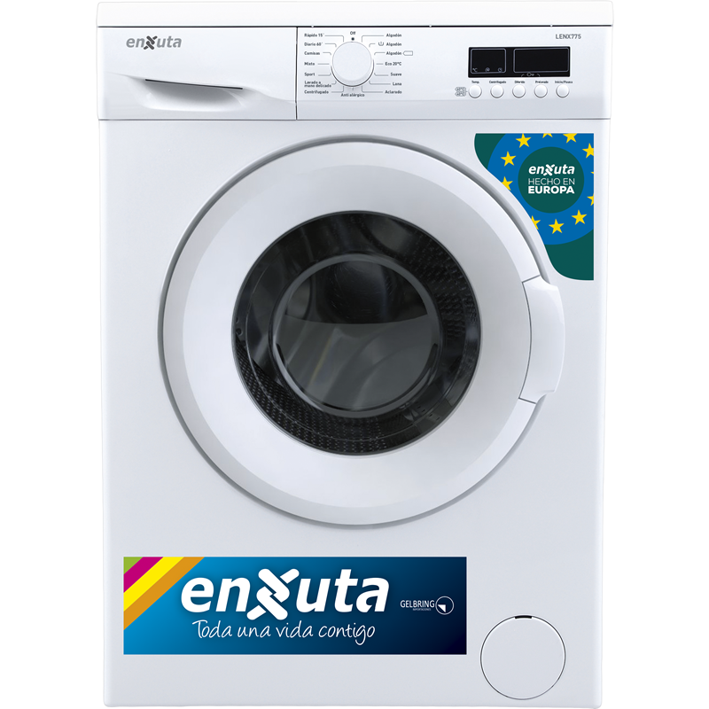 Lavarropas carga frontal 7Kg Enxuta