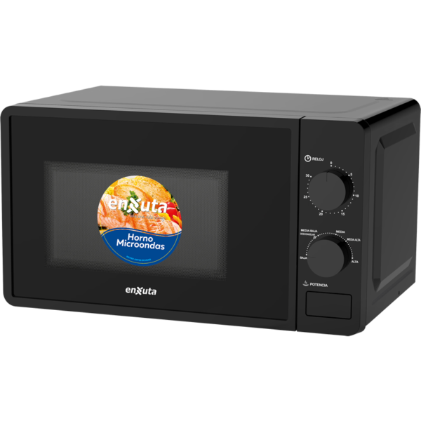Microondas manual 20Lts Negro- Enxuta