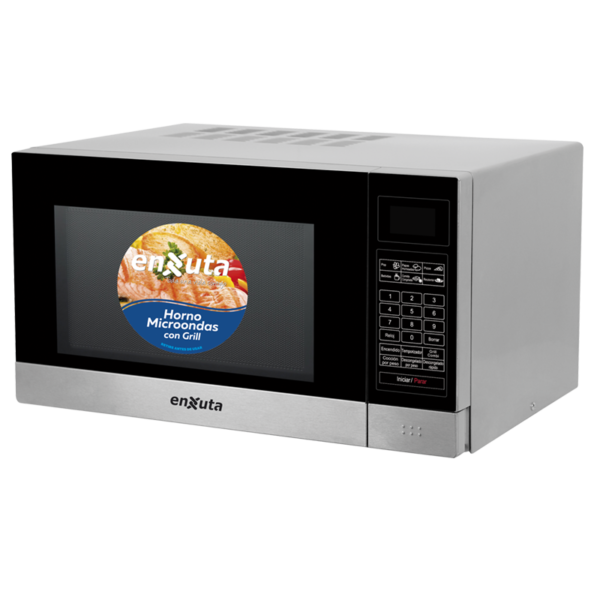 Microondas digital con grill 23Lts Inox- Enxuta
