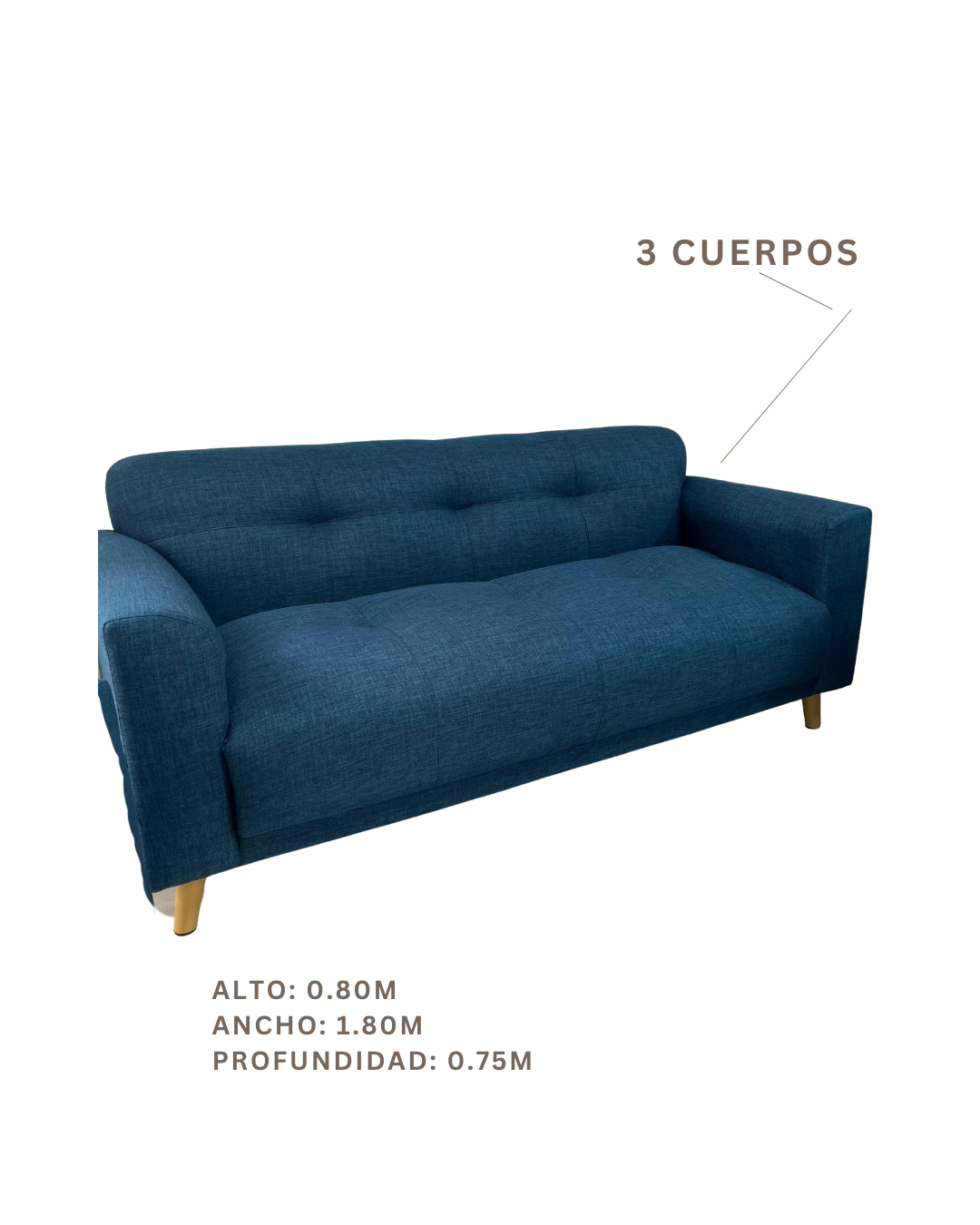 Sillon nordico 3 cuerpos