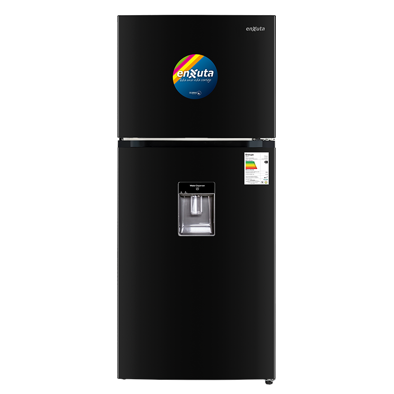 Refrigerador con dispensador negro 409Lts Enxuta