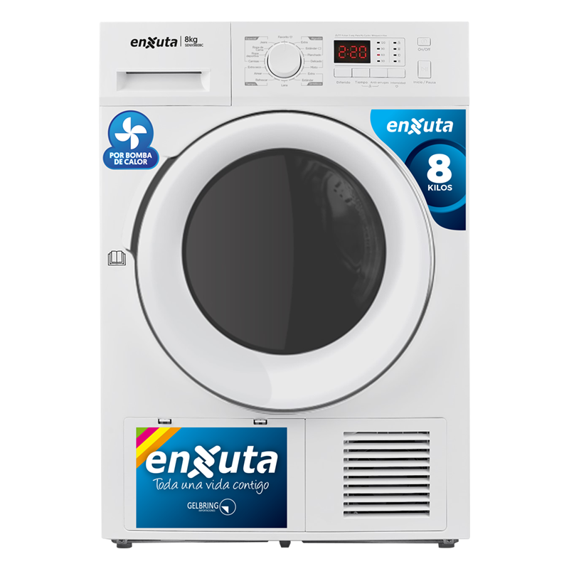 Secarropas por bomba de calor 8Kg Enxuta