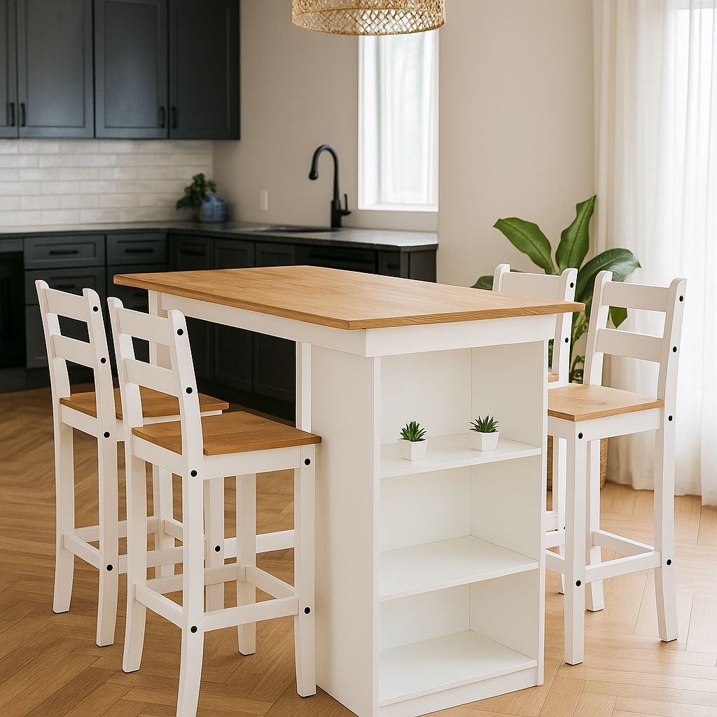 Desayunador con 4 banquetes