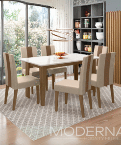 Juego de comedor liz - 6 sillas