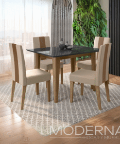 Juego de comedor kate - 4 sillas