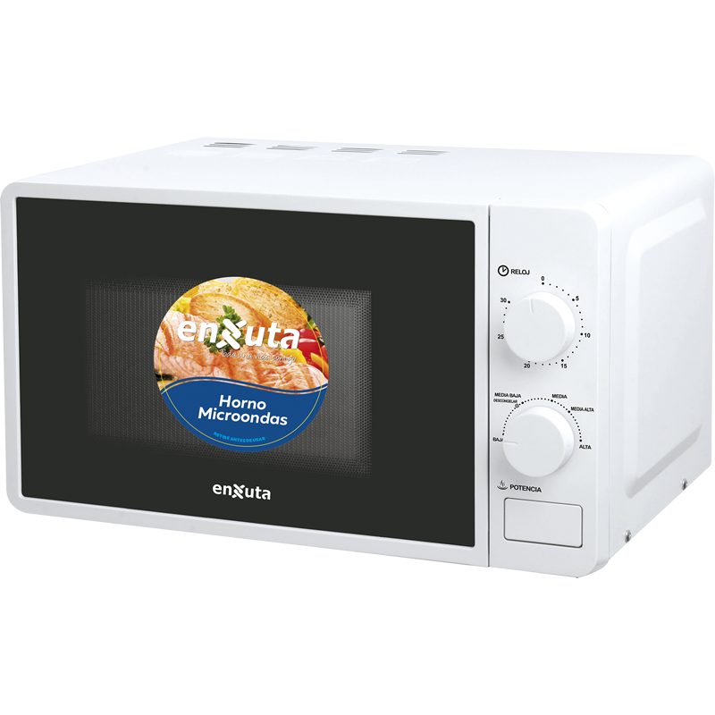 Microondas manual 20Lts Blanco - Enxuta