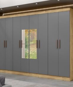 Ropero Paris - 8 puertas con espejo