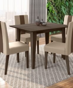 Juego de comedor Kate- 4 sillas - sin vidrio