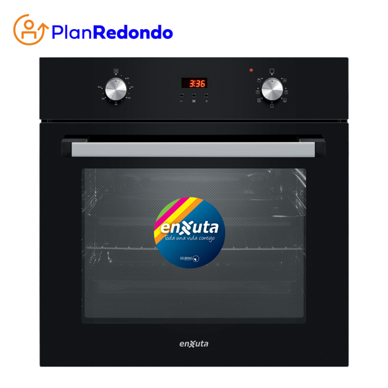 Horno eléctrico de empotrar con convección digital - Negro