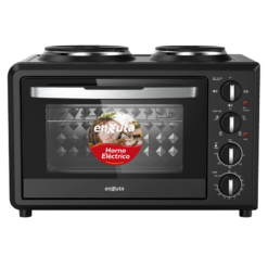 Horno eléctrico 32L Con 2 discos eléctricos- Negro