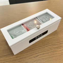 Cajita de té de madera