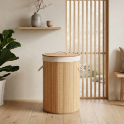 Cesto plegable red bambú