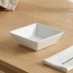 Marcal Bowl cuadrado porcelana blanco