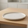 Plato de ceramica d22 blanco