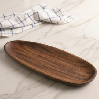 Bandeja oval madera bamboo