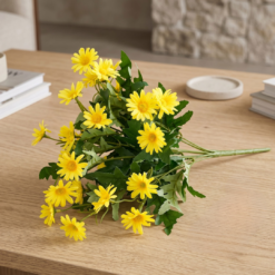 Ramo flores margaritas h36cm amarillo