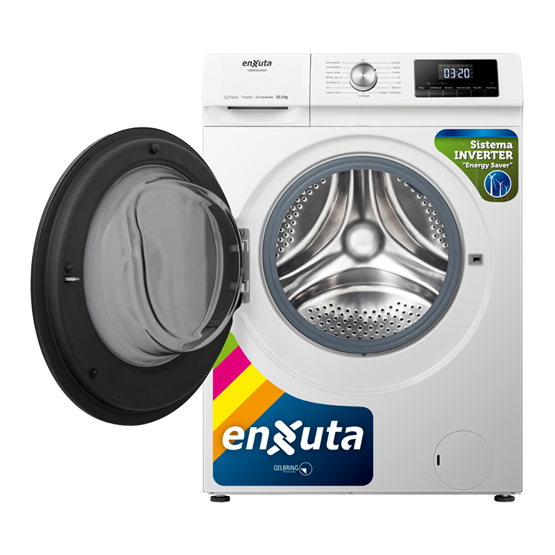 Lavasecarropa automatico inverter 10,5kg carga frontal - Blanco - Image 2