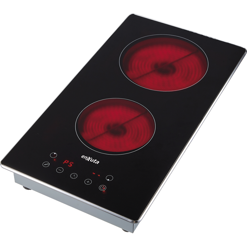 Anafe de empotrar Vitroceramico con 2 hornallas